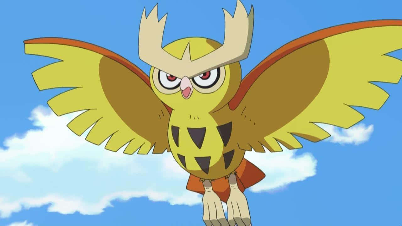 Flying Noctowl Pokemon Background