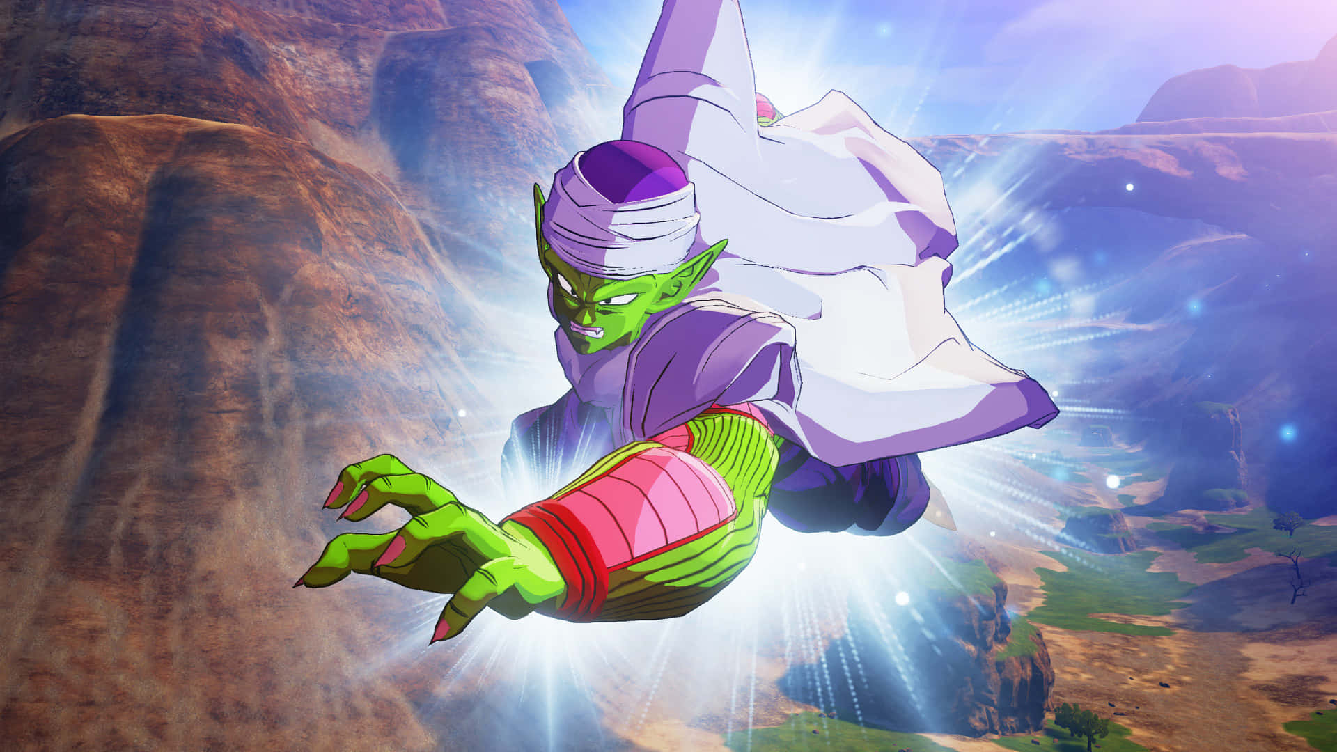 Flying Piccolo Anime Character Background