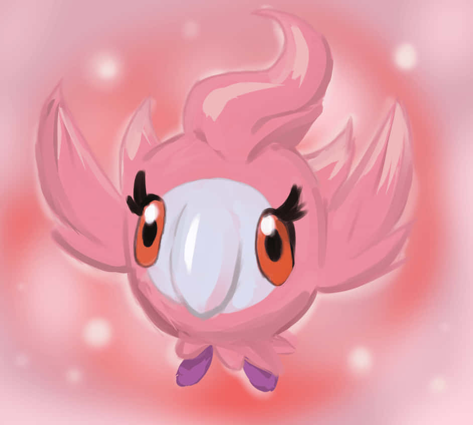 Flying Pink Spritzee Background