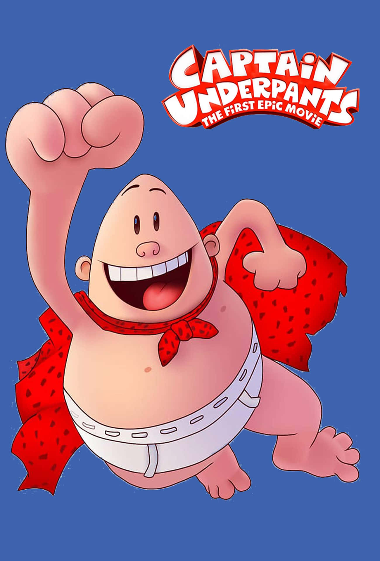 Flying Pose Of Captain Underpants: The First Epic Movie Background