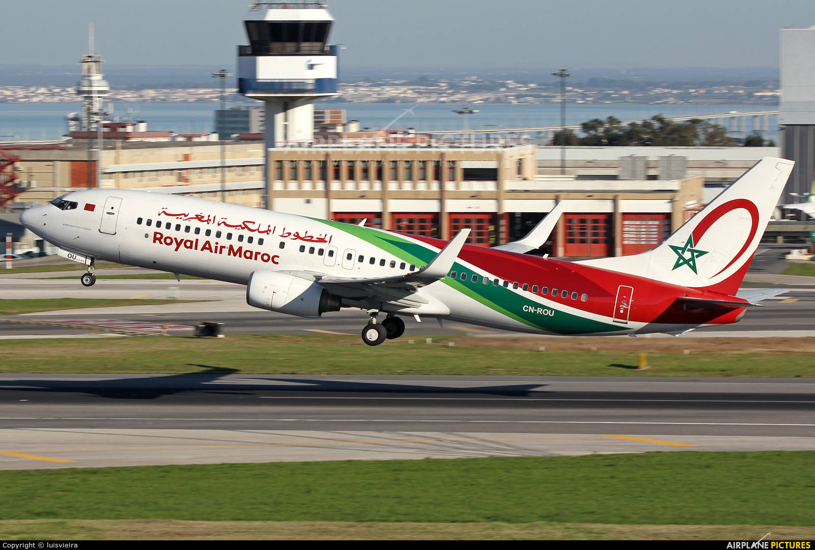 Flying Royal Air Maroc Airplane Background