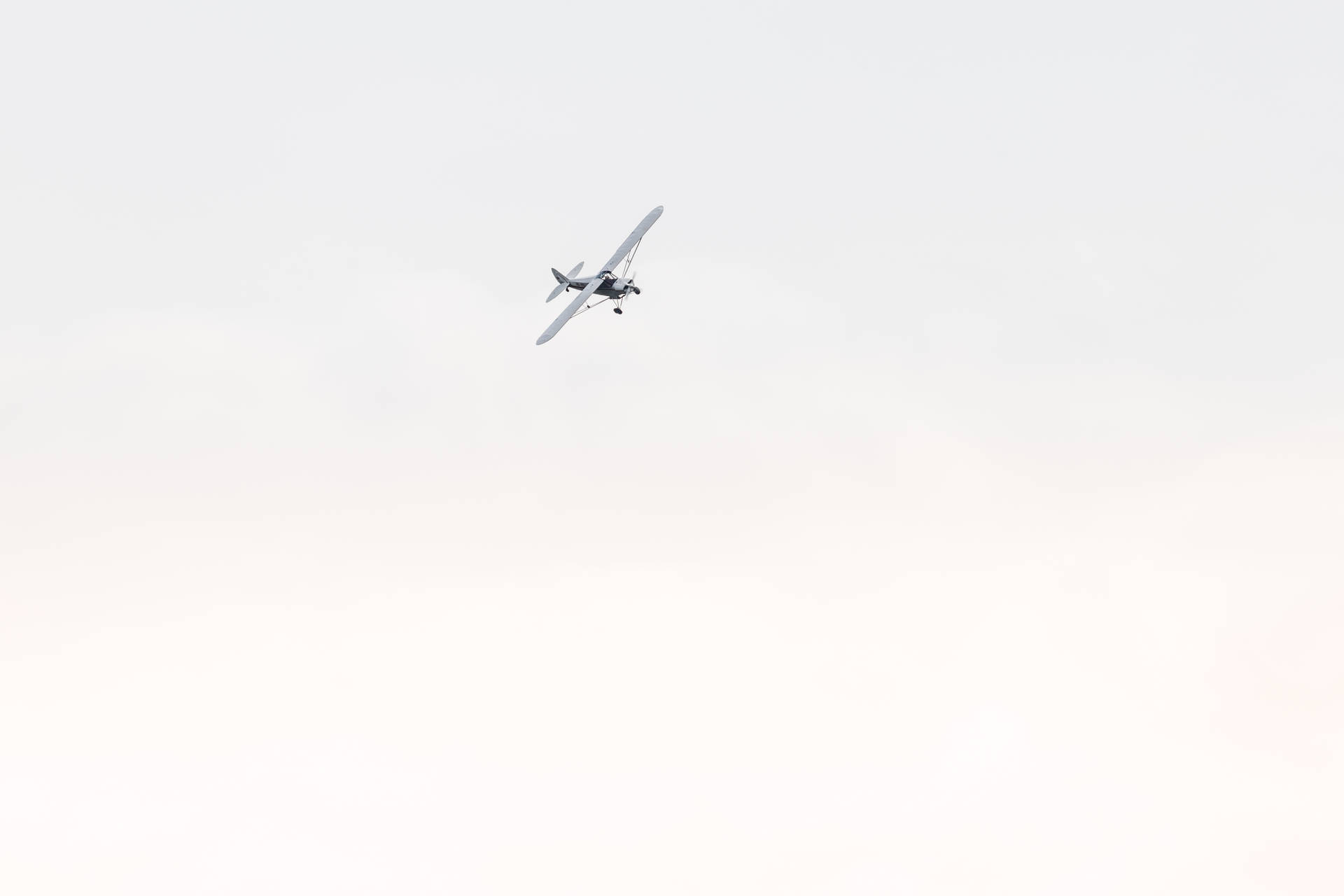 Flying Small Plane Background