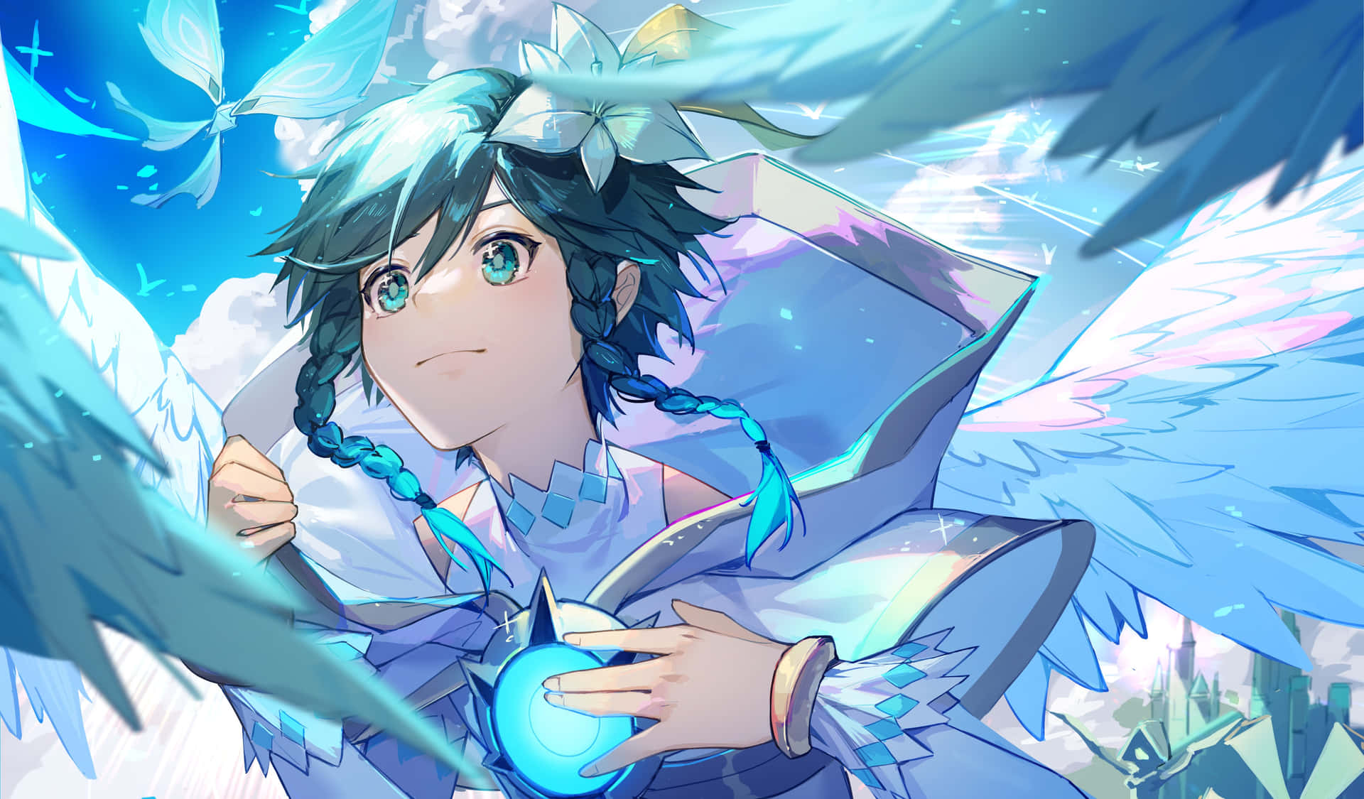 Flying Venti Pfp Background