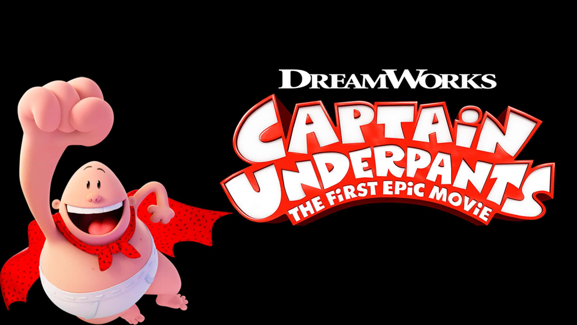 Flying With Title Captain Underpants: The First Epic Movie Background