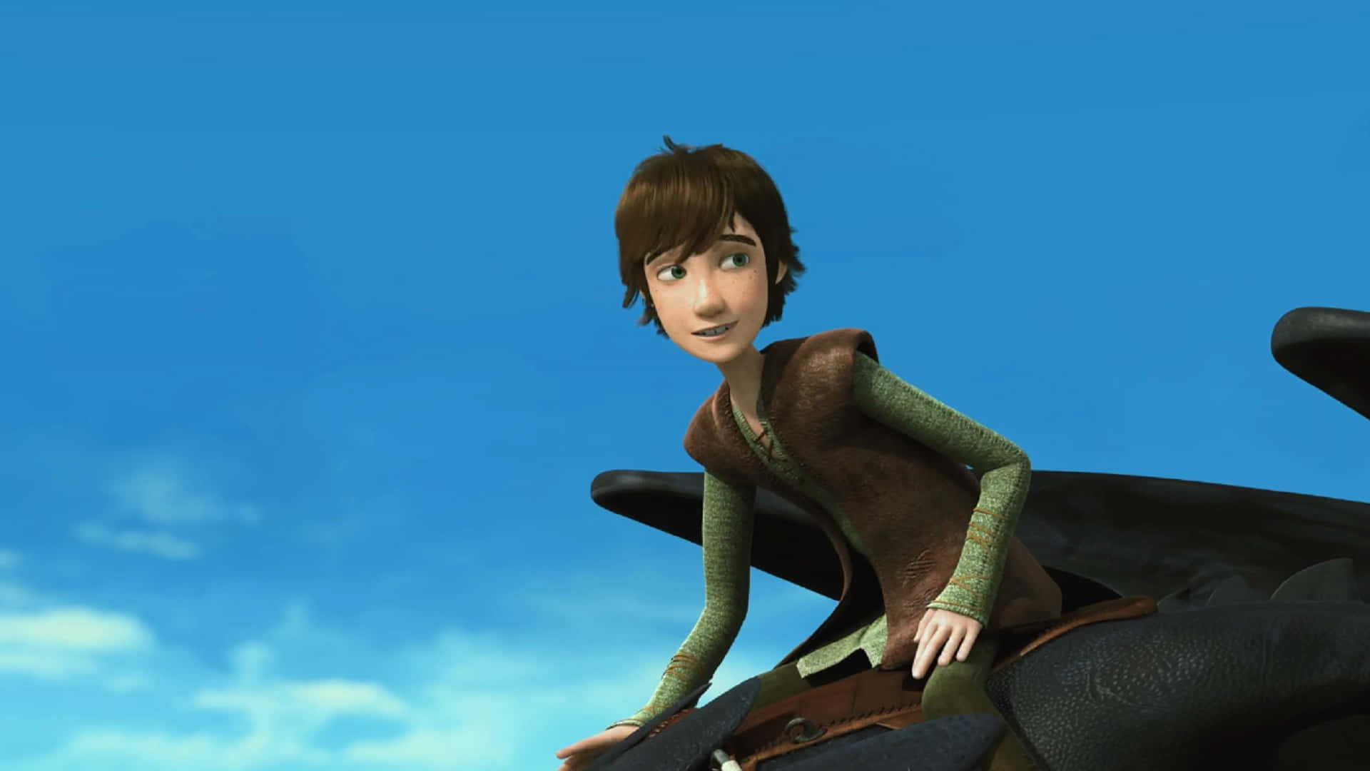 Flying With Toothless From Dragons Riders Of Berk Background