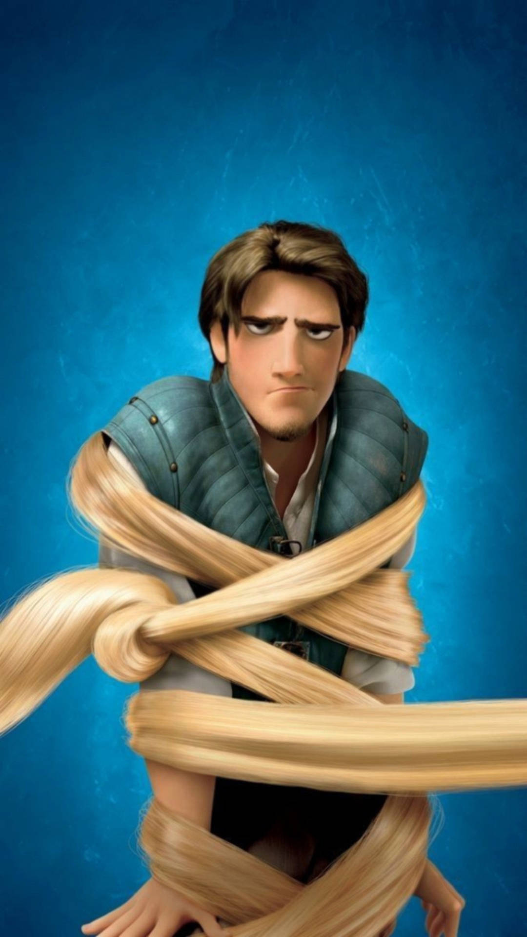 Flynn Rider Posing In His Signature Style Background