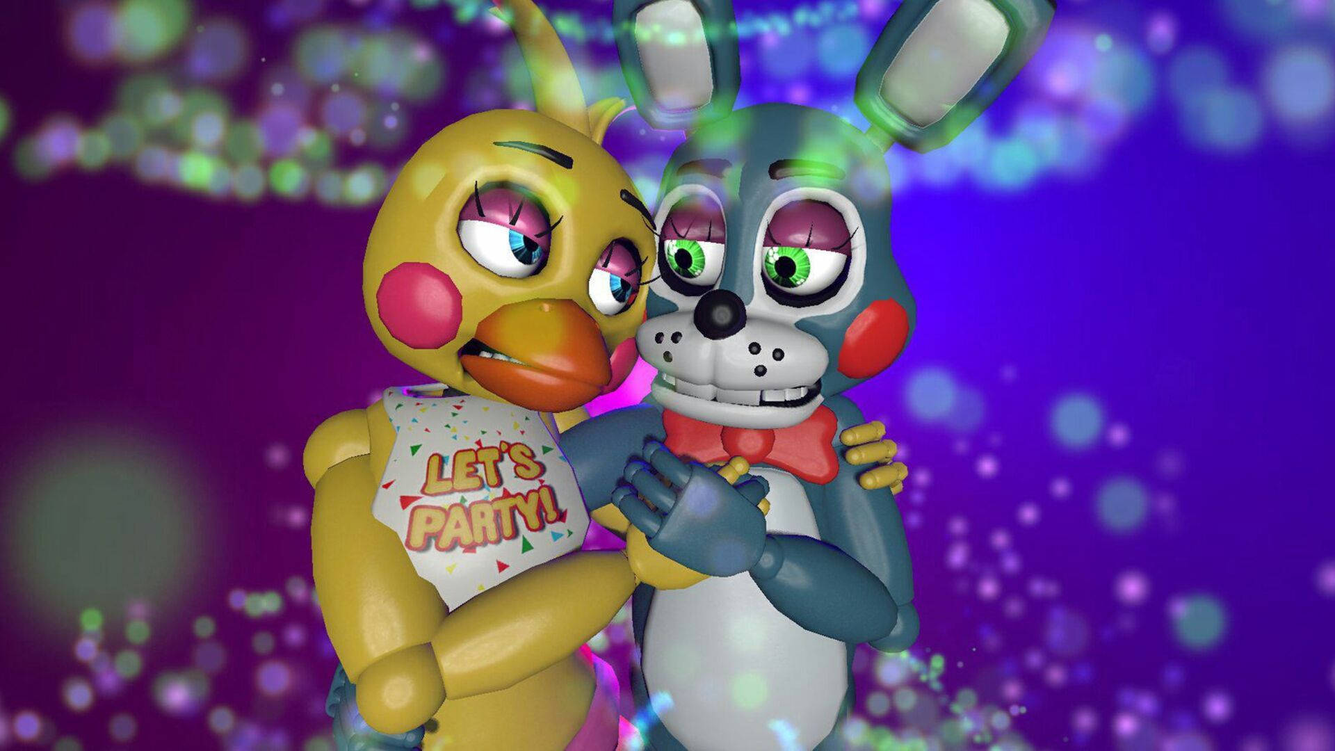 Fnaf Chica And Bonnie Couple Background