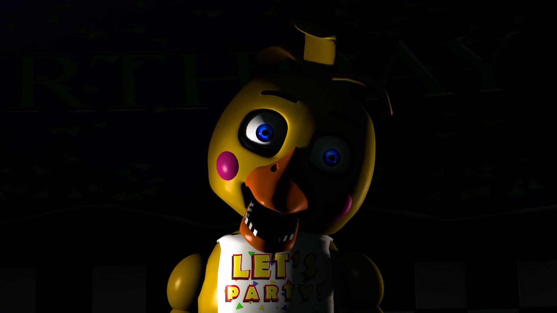 Fnaf Chica In The Dark Background