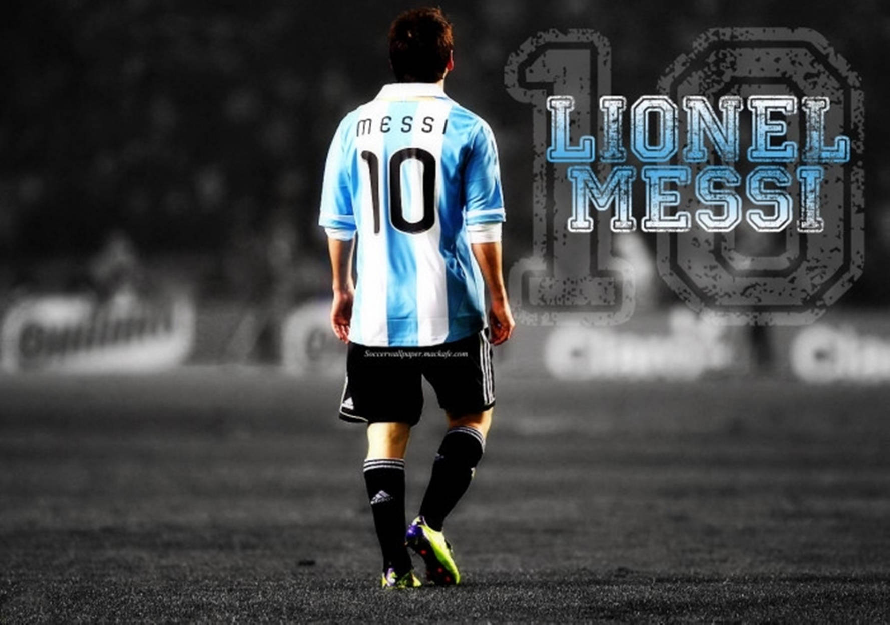 Focus Messi Argentina Football Poster Background