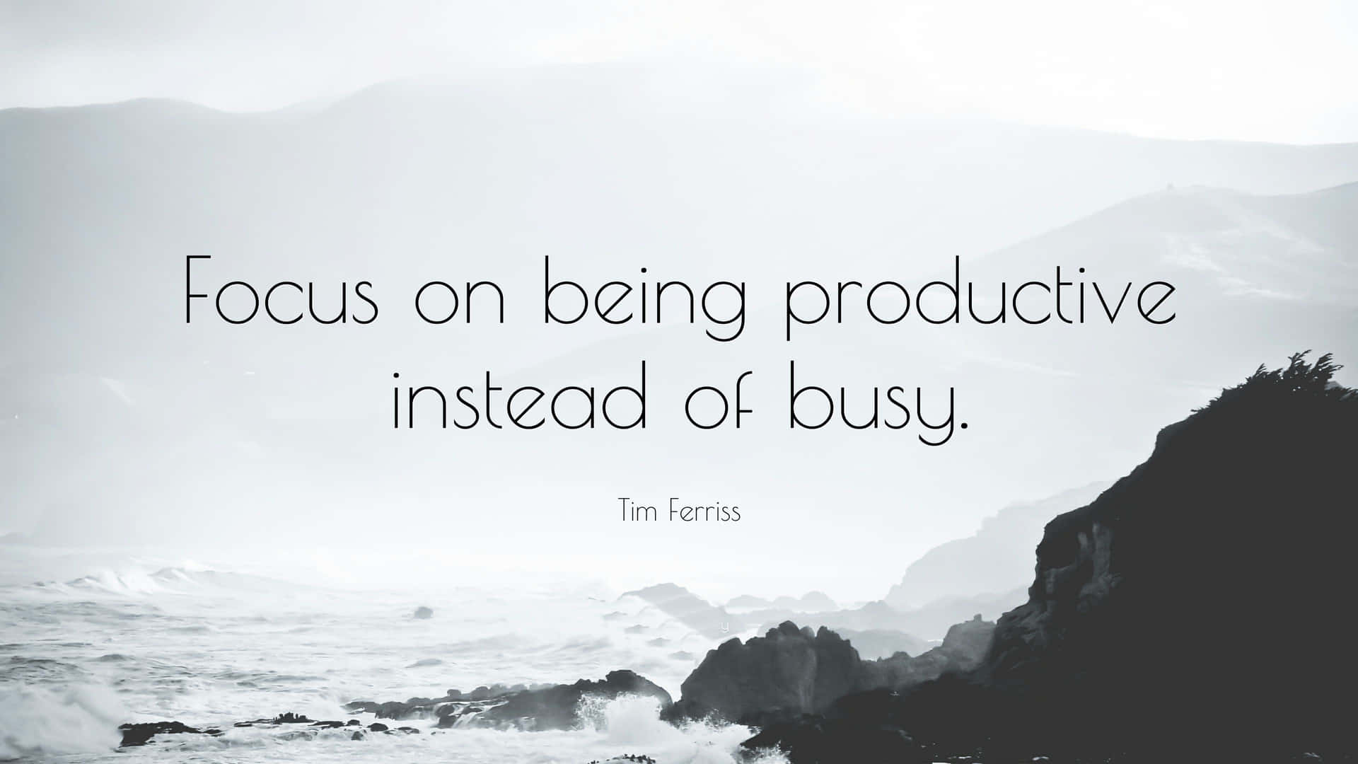 Focus On Being Productive Instead Of Busy Background