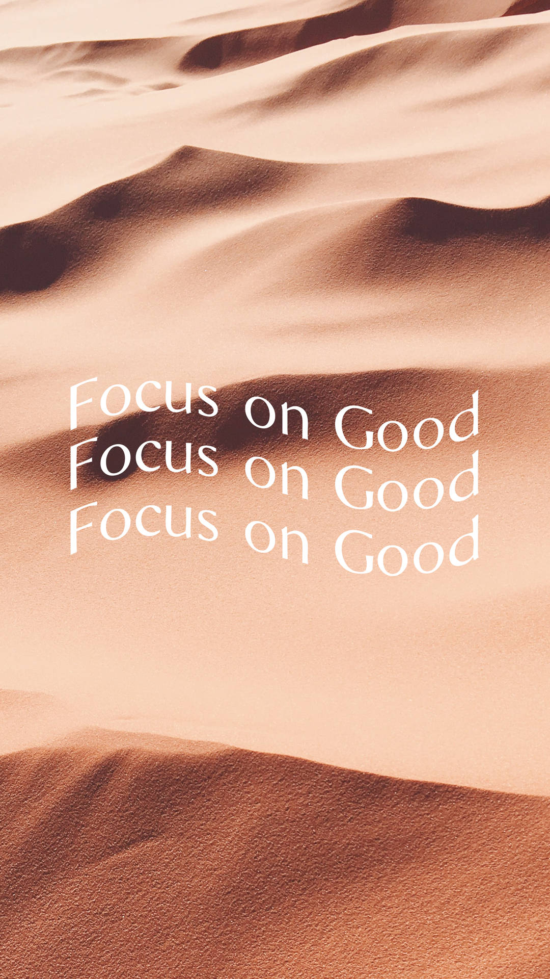 Focus On Good Cream Aesthetic Background