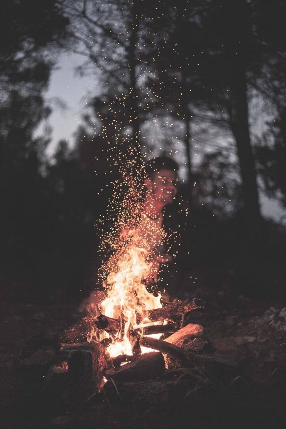 Focus Shot Camping Background