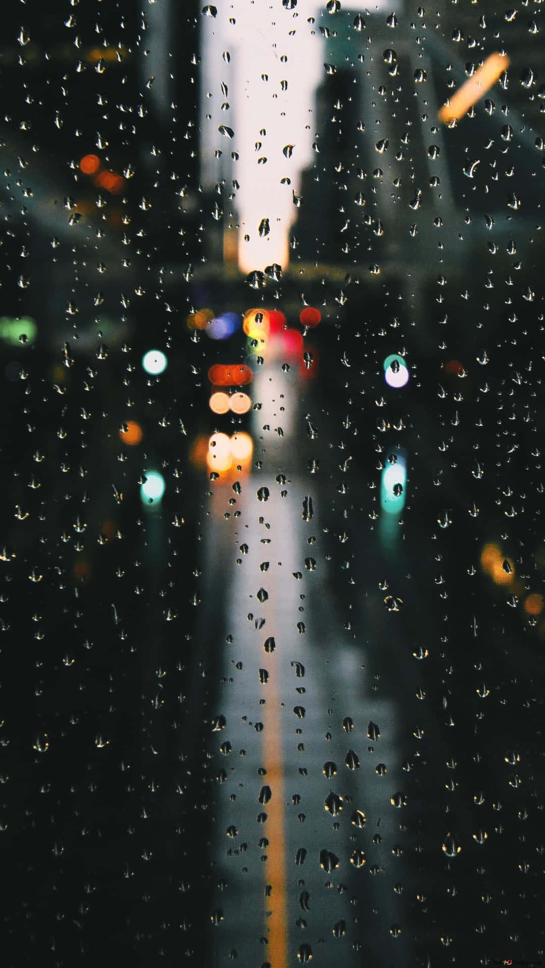 Focused Rain Background
