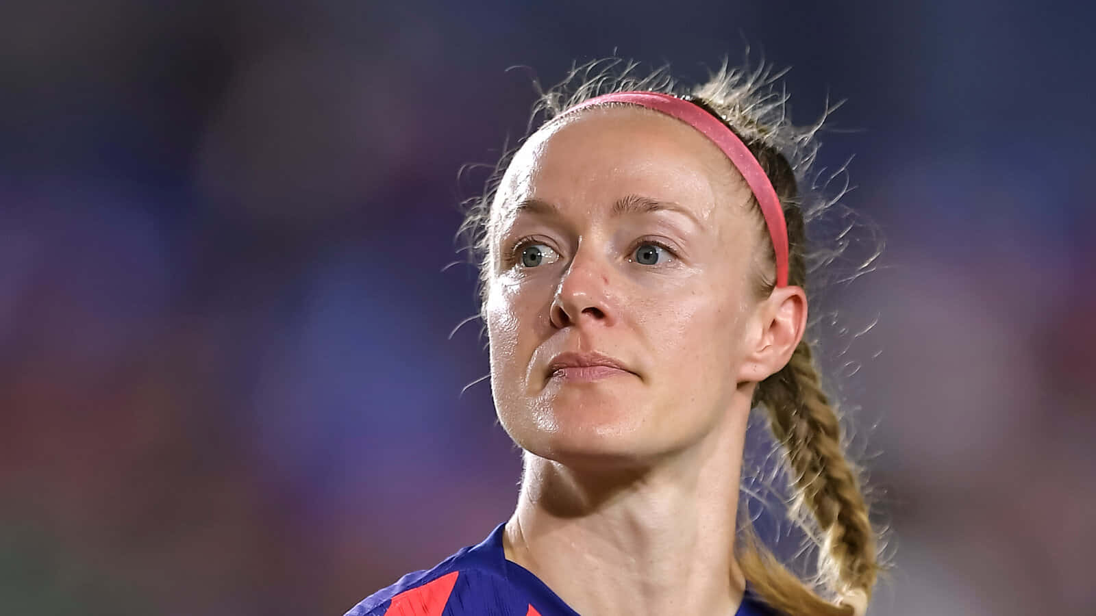 Focused Soccer Player Portrait