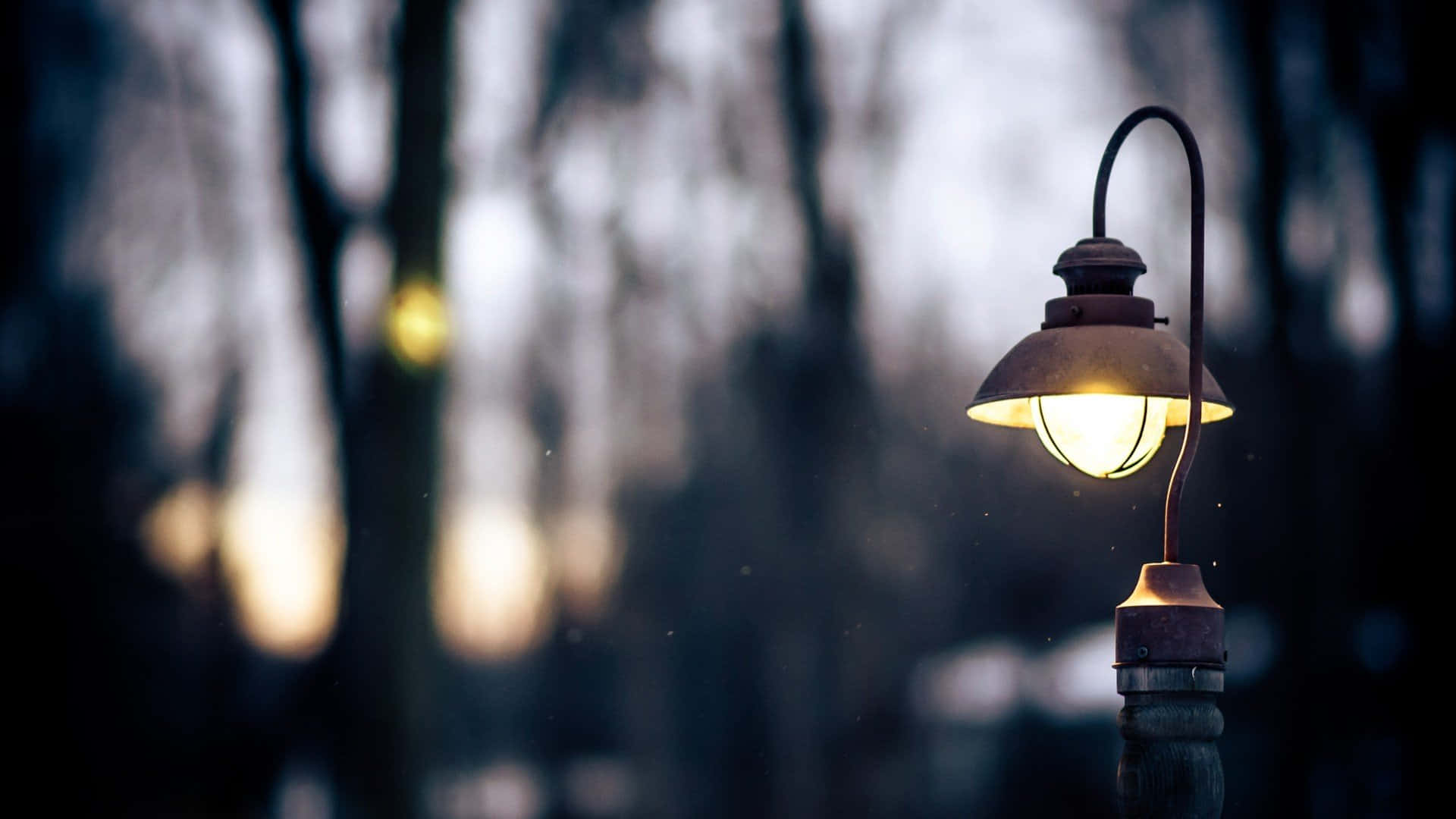 Focused Street Light Background