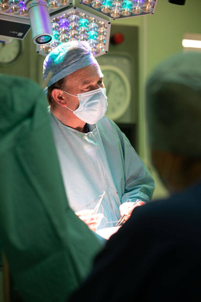 Focused Surgeon Ready For Operation Background