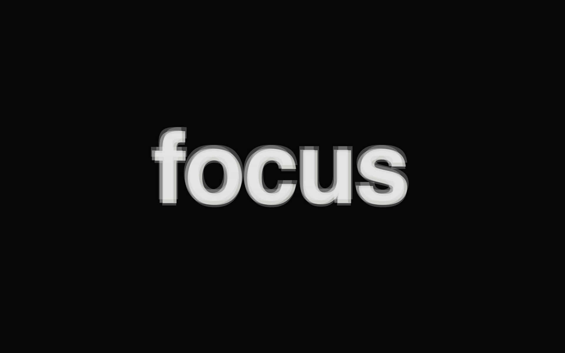 Focused Word Background