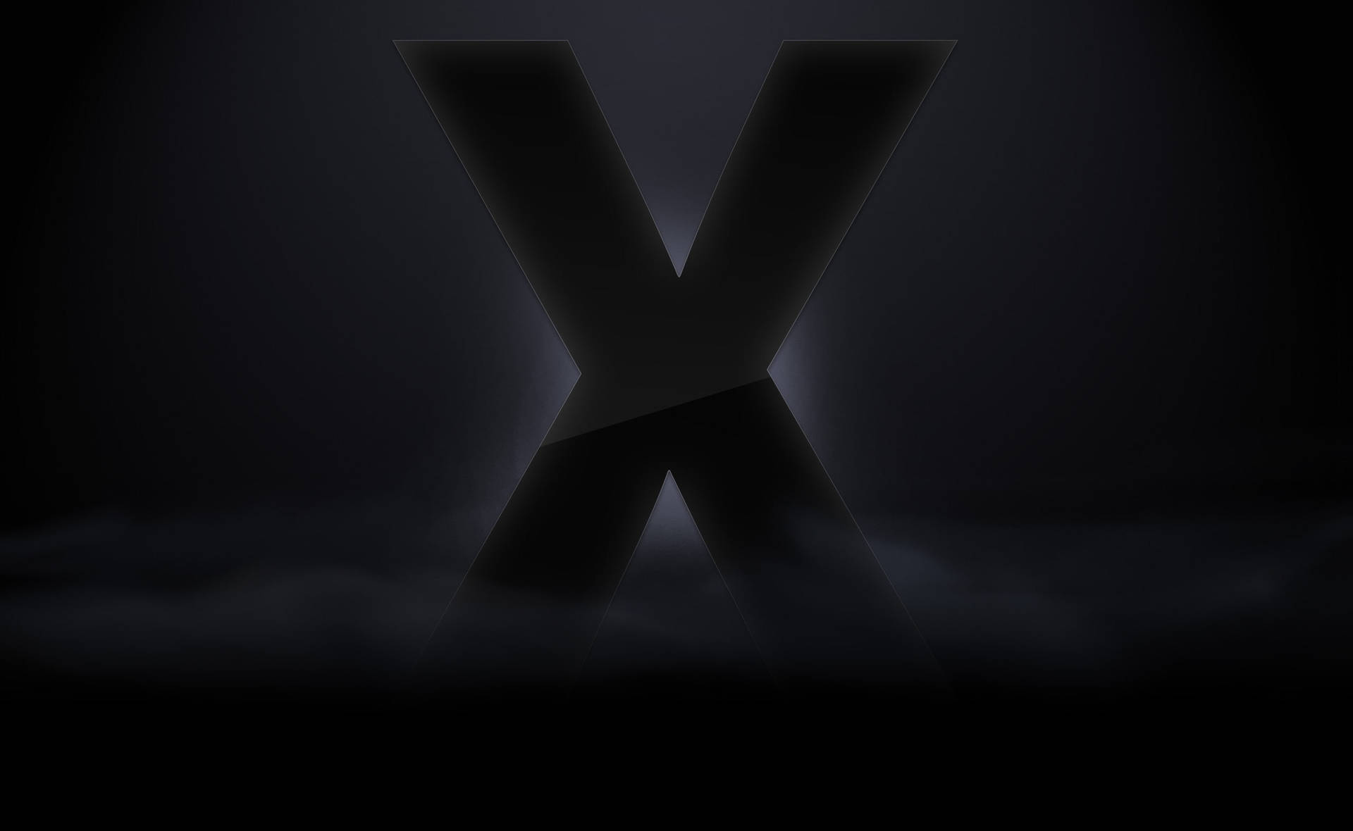 Foggy Letter X Background