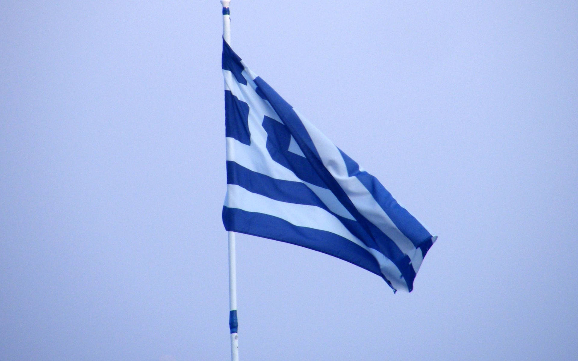 Folded Greek Flag Background