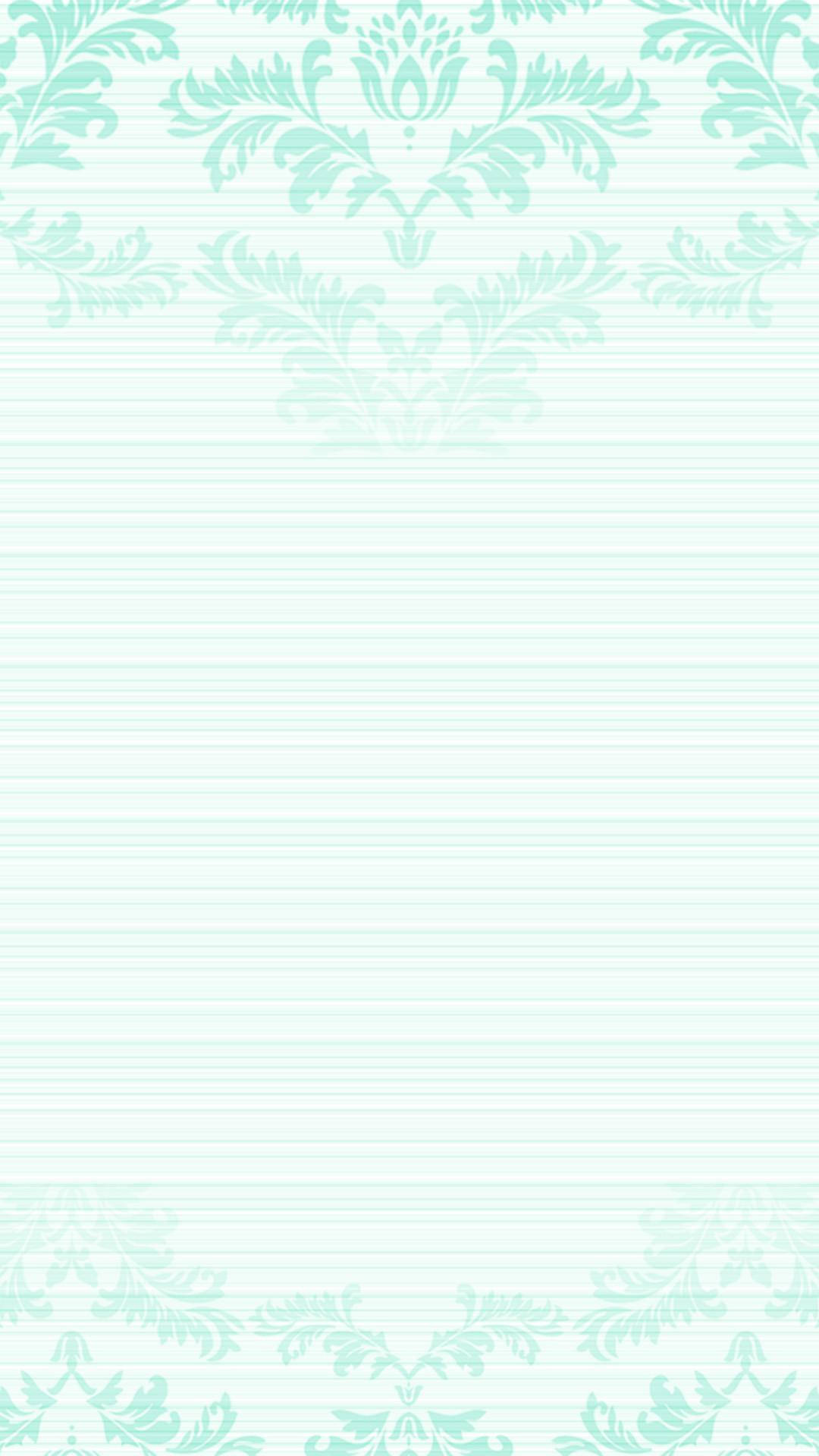 Foliage Border Mint Green Iphone Background