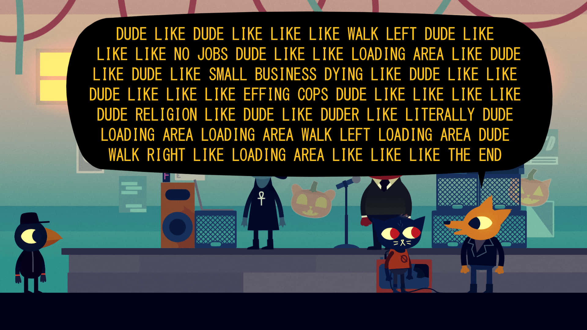 Follow Mae Borowski On Her Mysterious Adventure In Night In The Woods Background