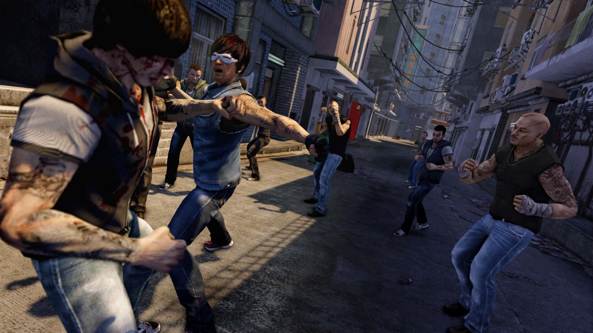 Follow The Adventures Of Wei Shen In Sleeping Dogs 2 Background