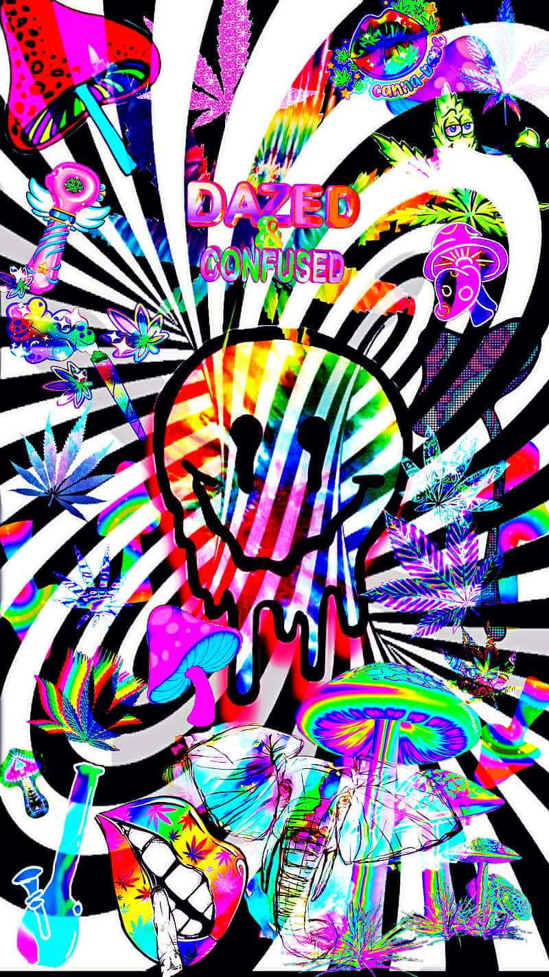 Follow The Colorful Path To Discover The Wondrous Trippy Mushroom.