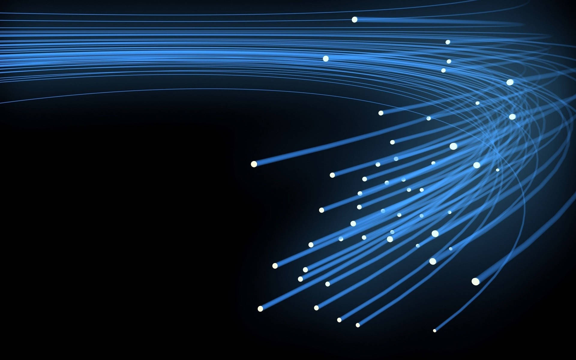 Follow The Neon Curve Of Technology Background