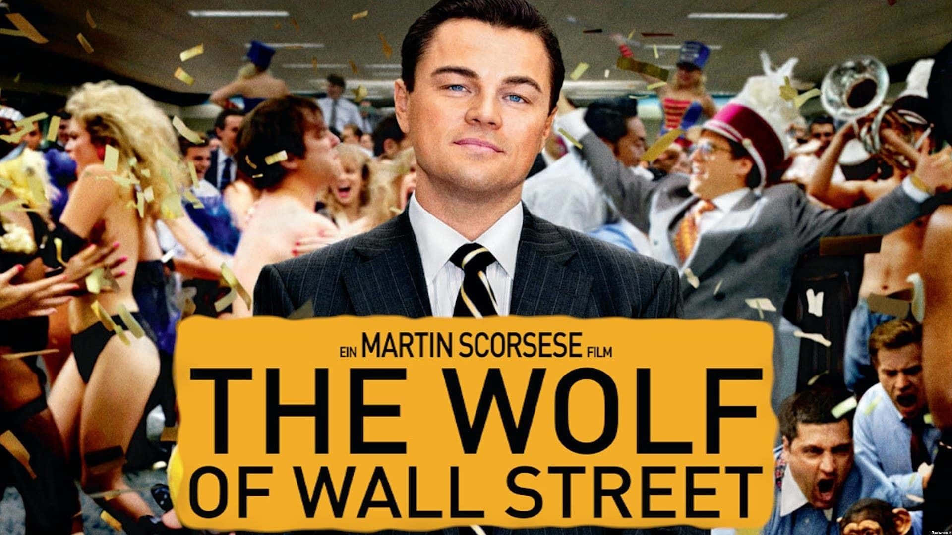 Follow The Path Of Wealth And Fame With The Wolf Of Wall Street Background