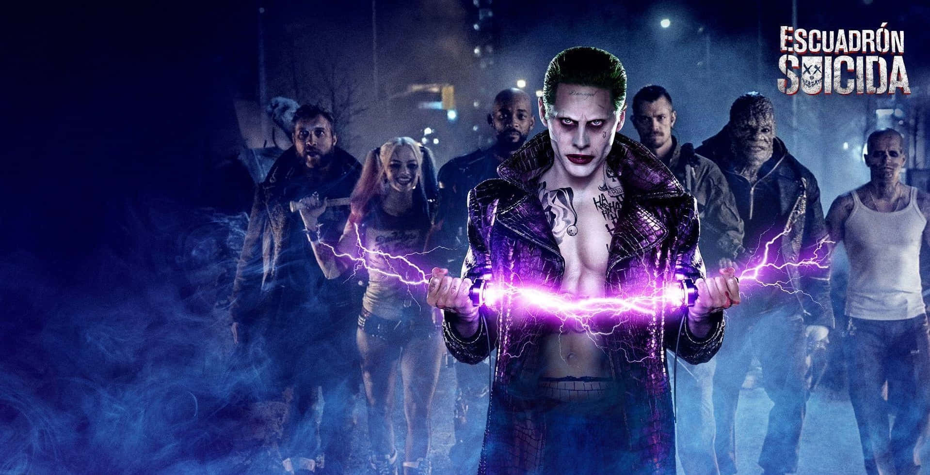 Follow The Rag-tag Team Of Criminals That Make Up The Suicide Squad Background