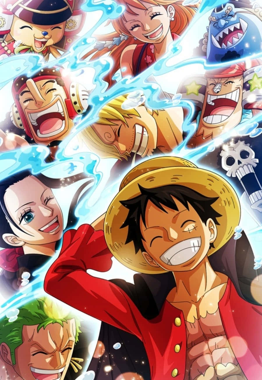Follow The Straw Hat Pirates As They Set Sail For Adventure Background