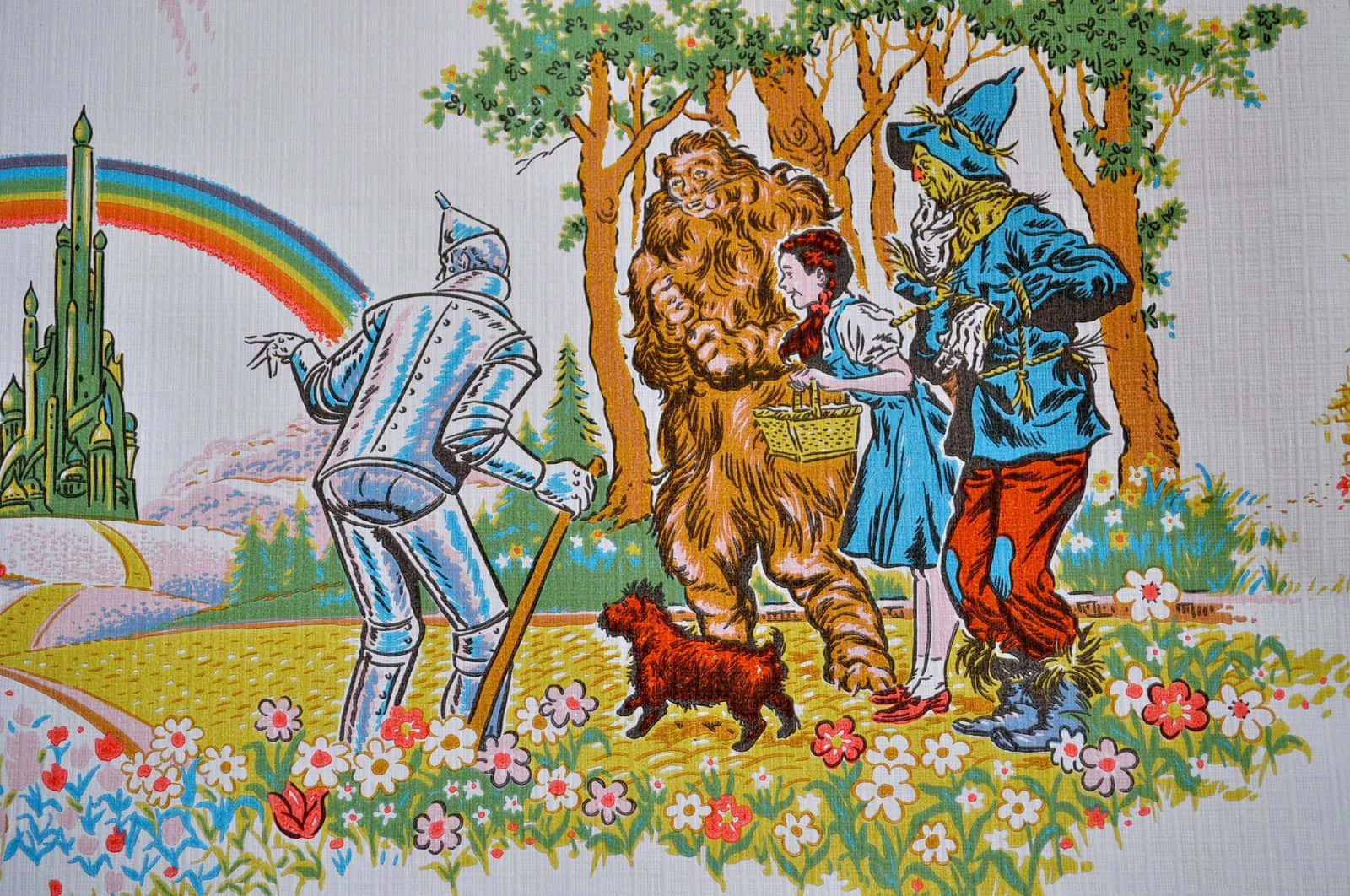 Follow The Yellow Brick Road With Dorothy And The Rest Of The Gang From The Classic Film, The Wizard Of Oz. Background