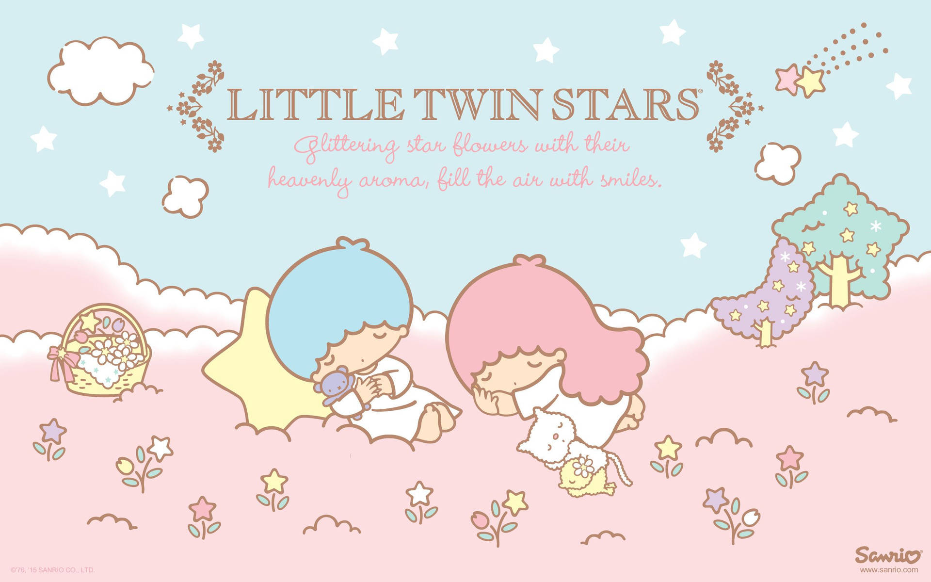 Follow Your Dreams With Little Twin Stars Kiki And Lala Background