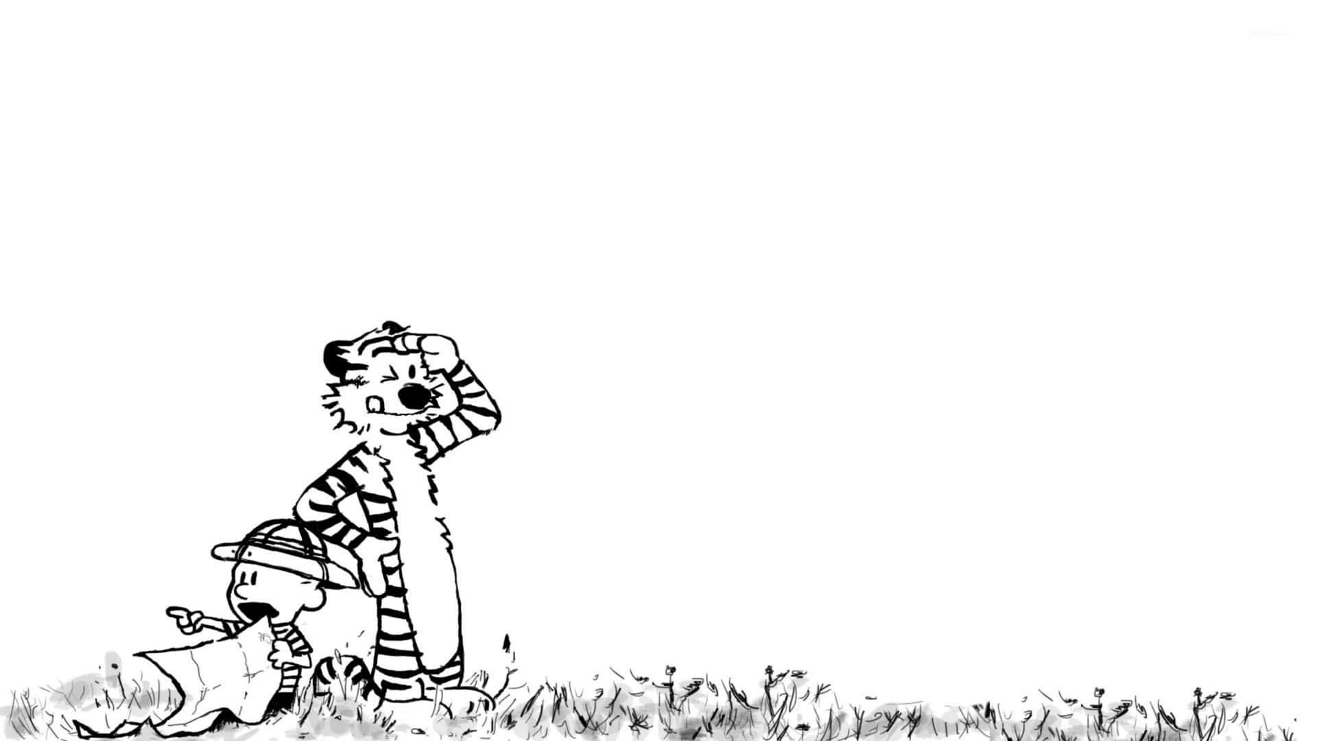 Follow Your Imagination - Calvin And Hobbes 4k Background
