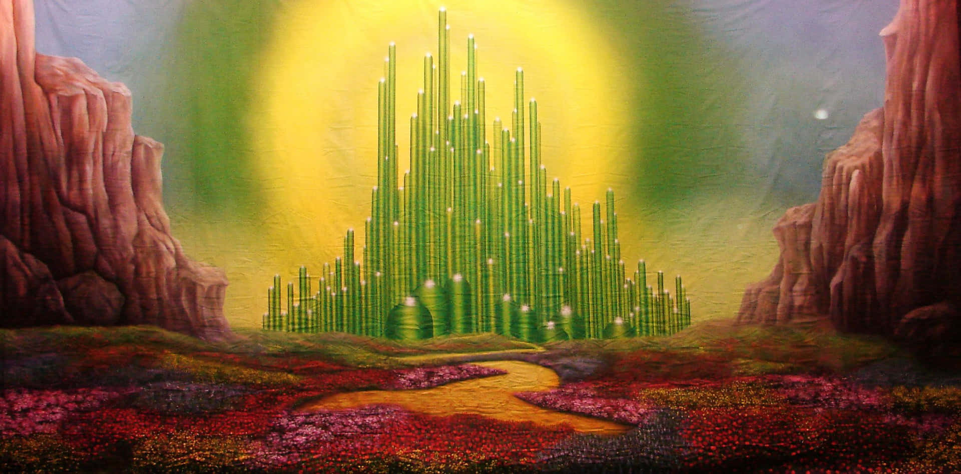 Follow Your Way Along The Yellow Brick Road To The Magical Kingdom Of Oz! Background