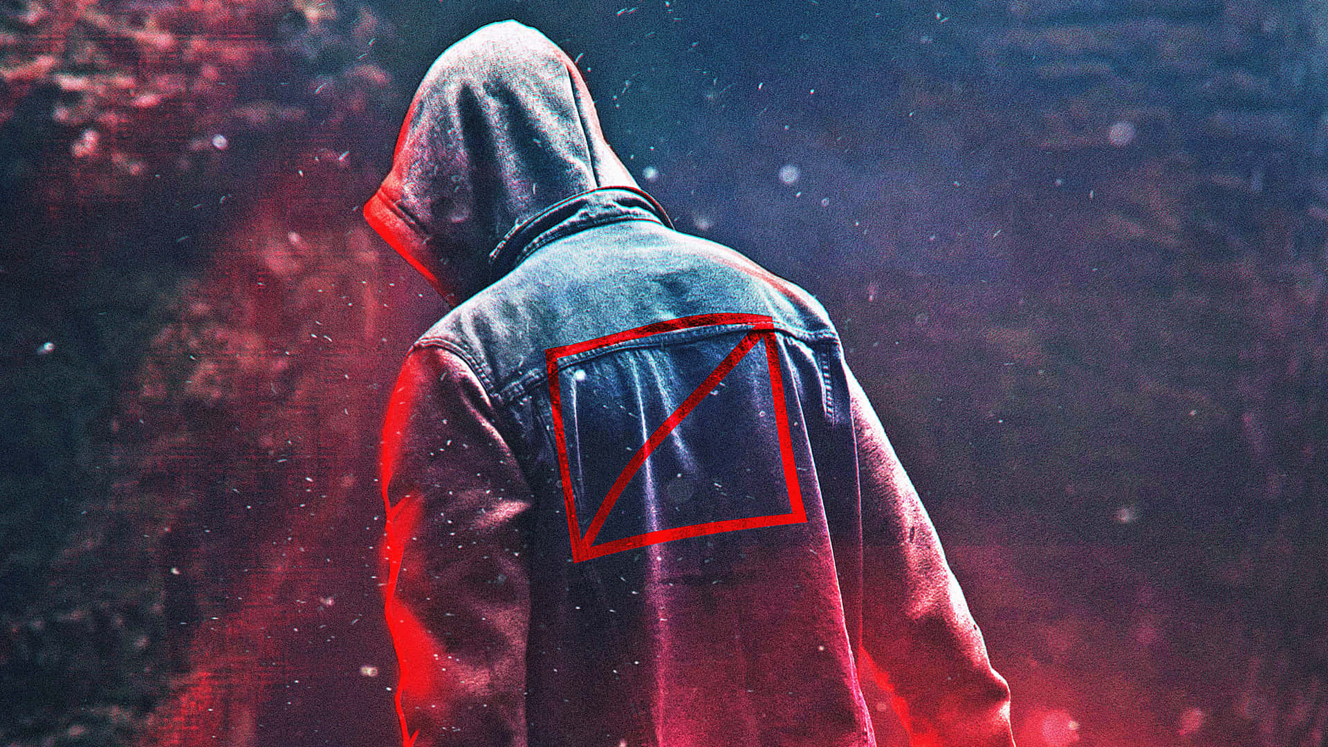 Following Man With Hoodie Background