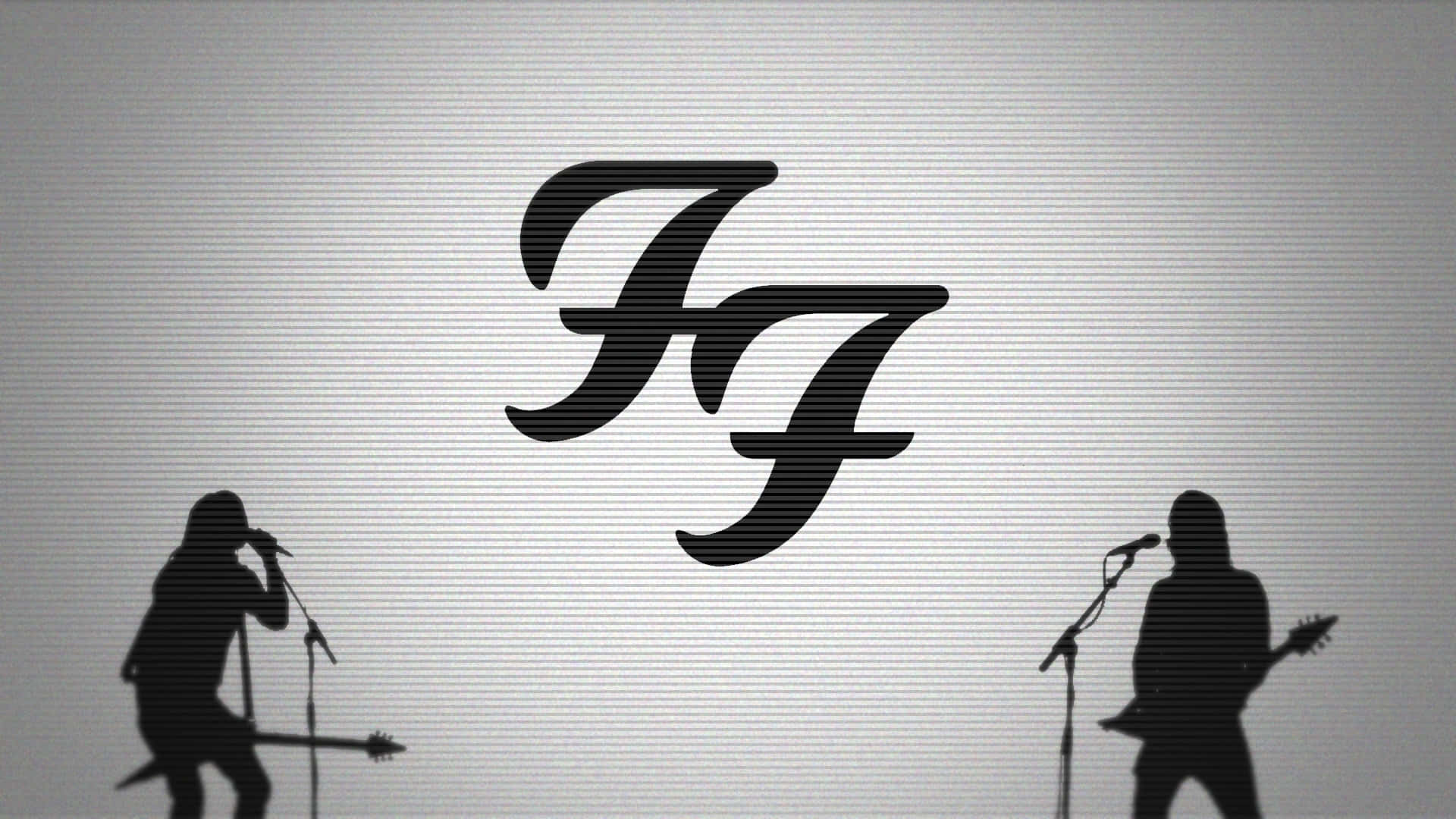 Foo Fighters Band Silhouette Logo Background