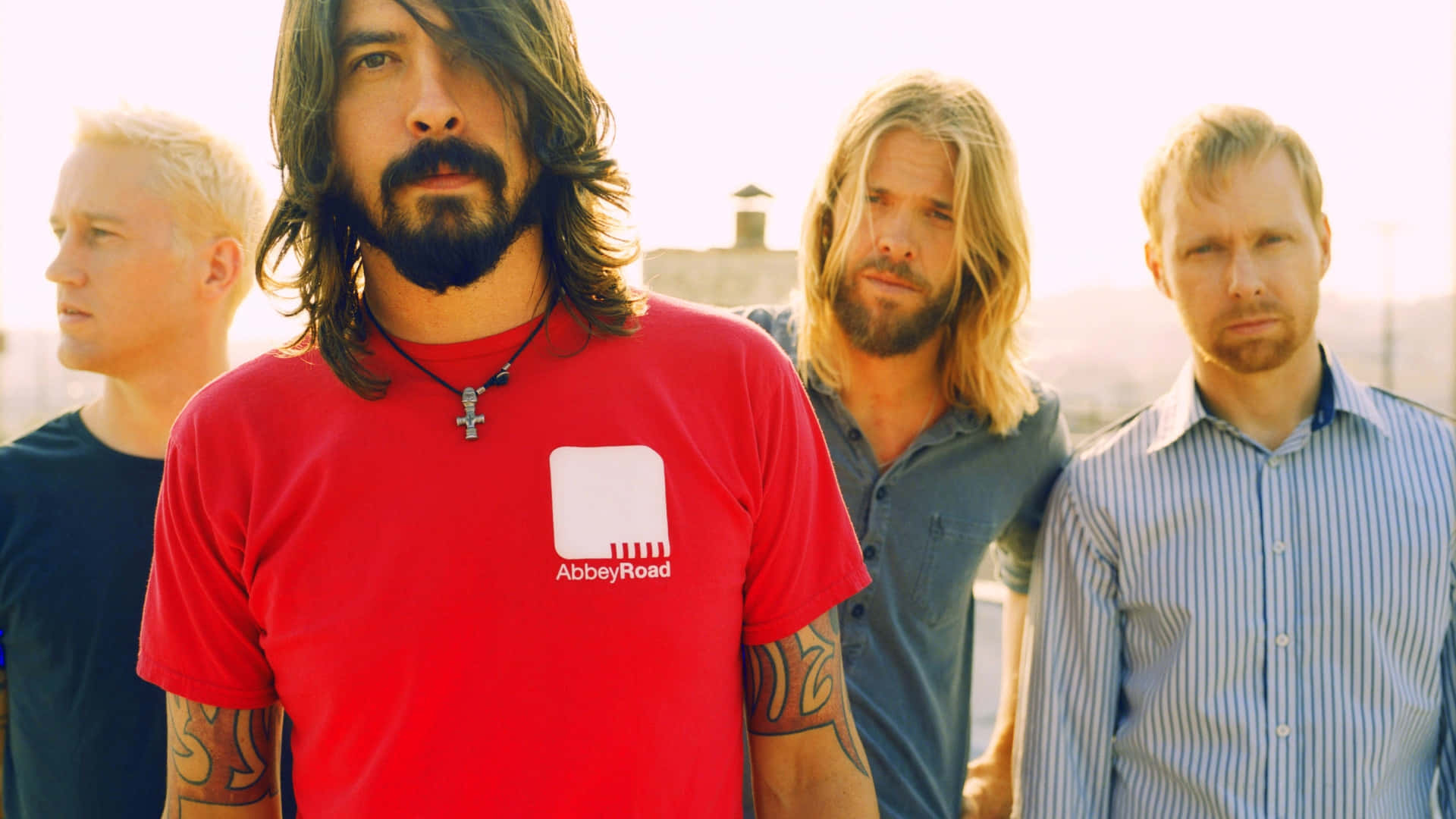 Foo Fighters Band Sunset Portrait