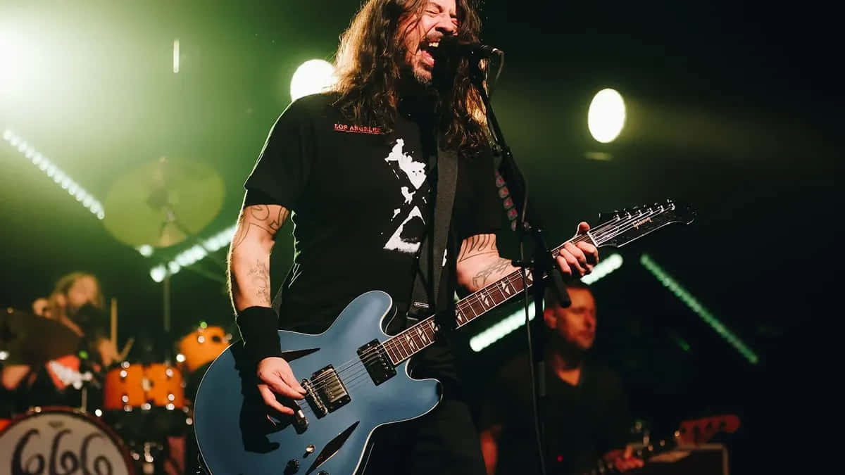 Foo Fighters Live Concert Performance Background