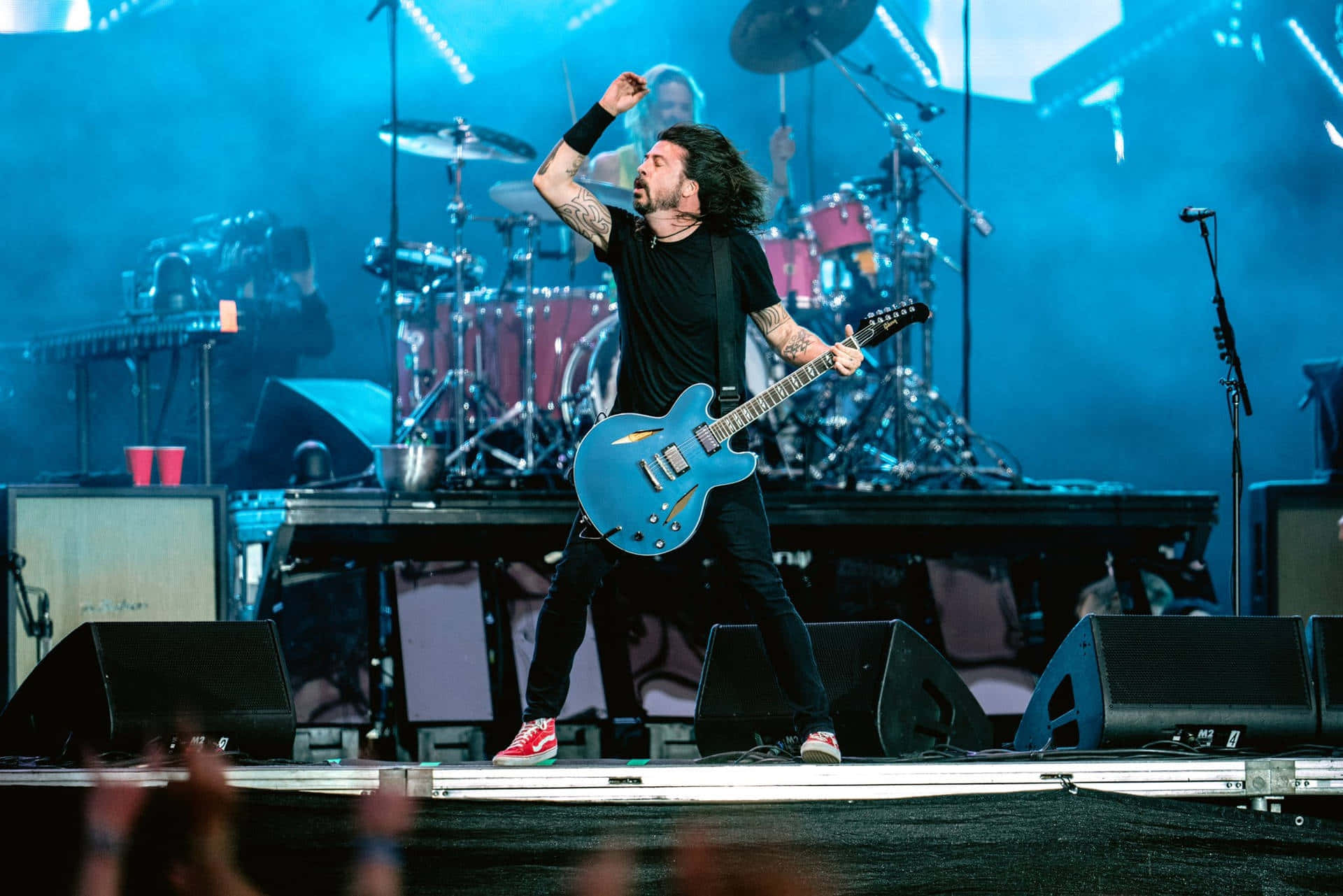 Foo Fighters Live Performance Energy Background