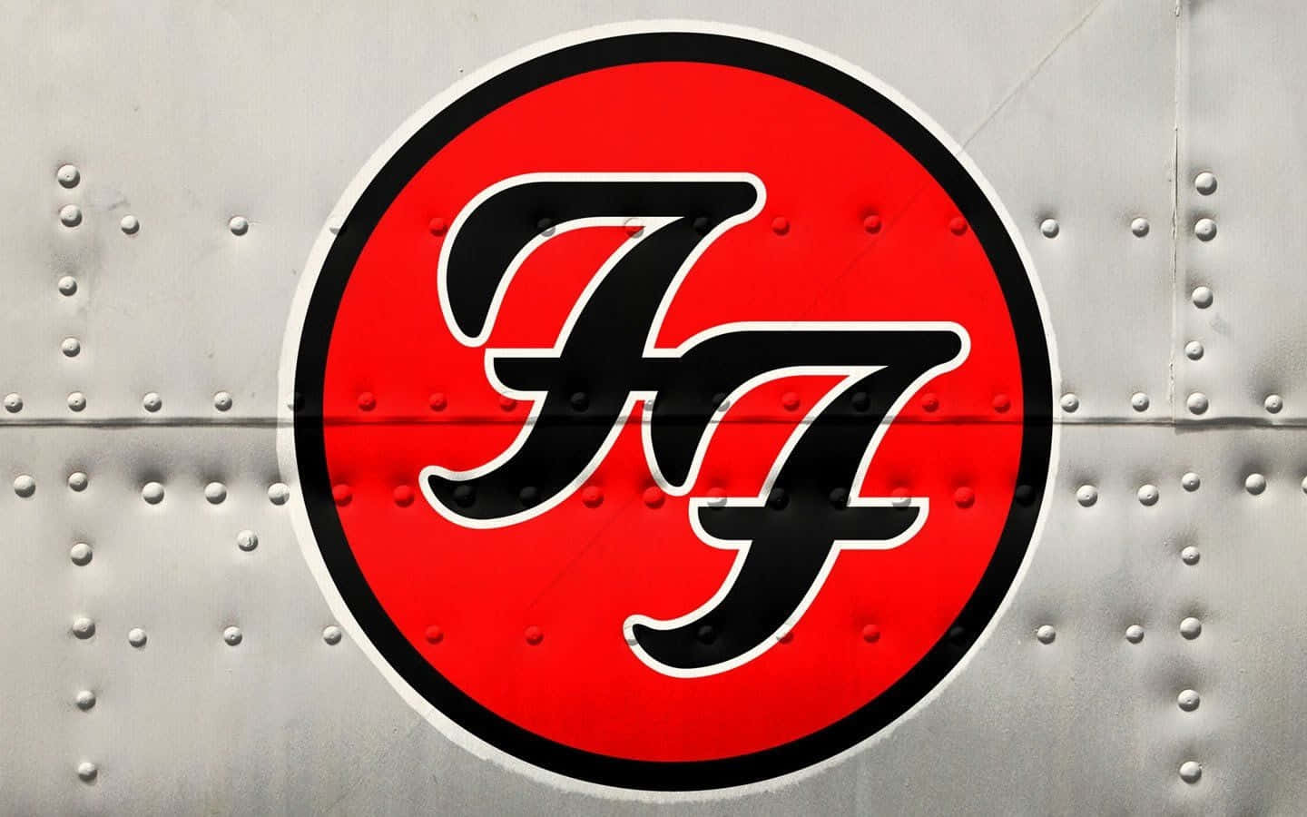 Foo Fighters Logoon Metal Background Background