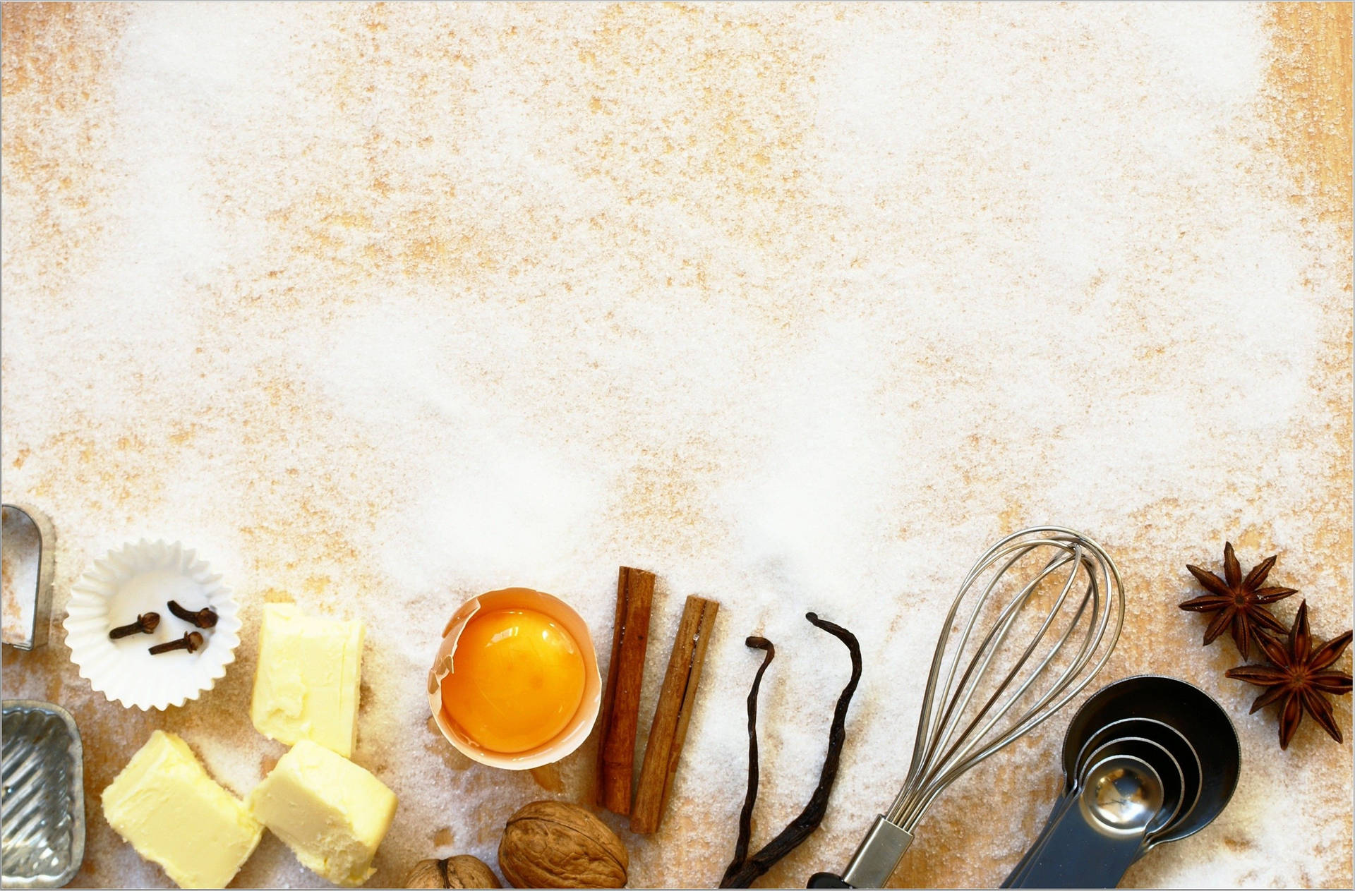 Food Baking Materials Background