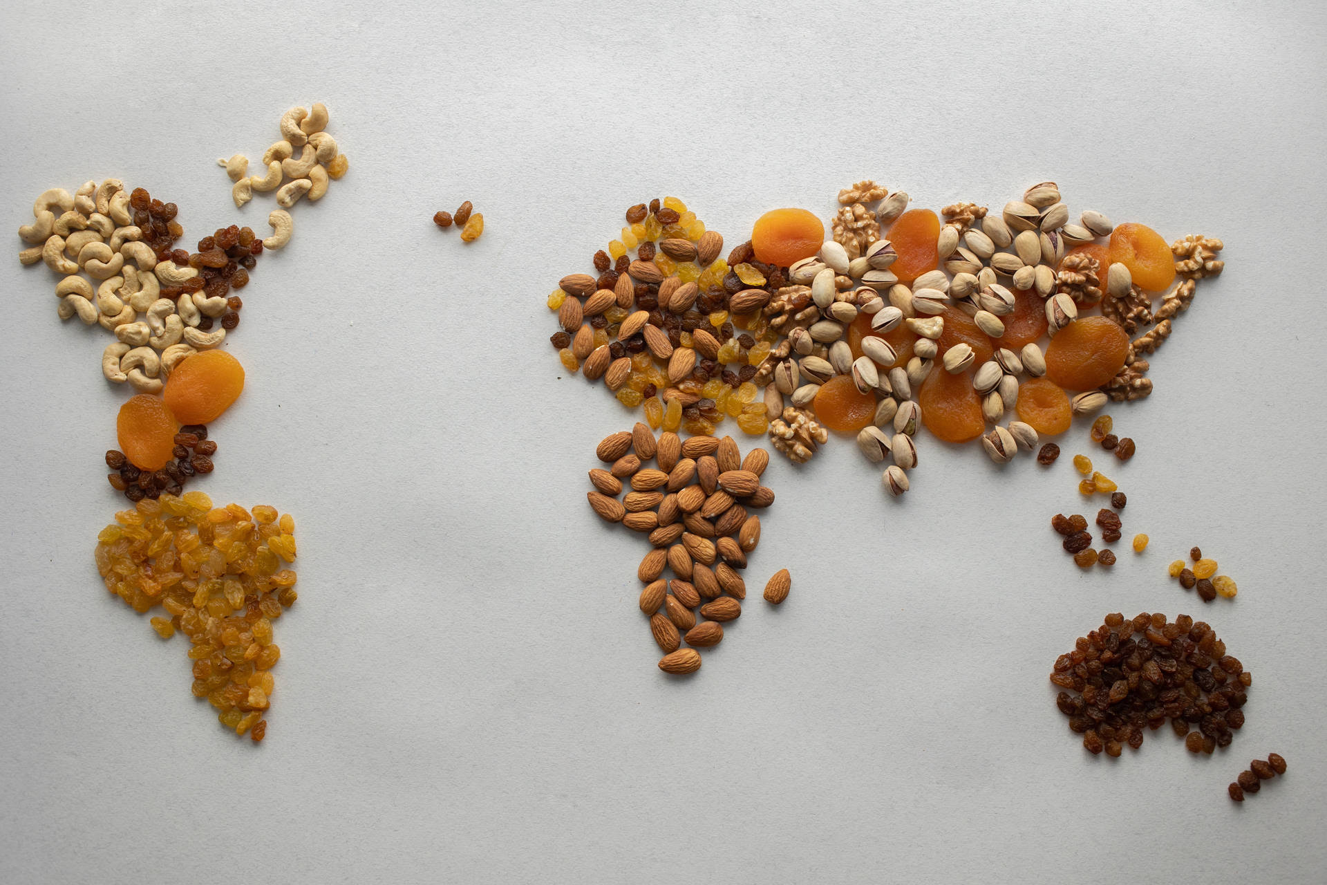 Food Countries Map Background