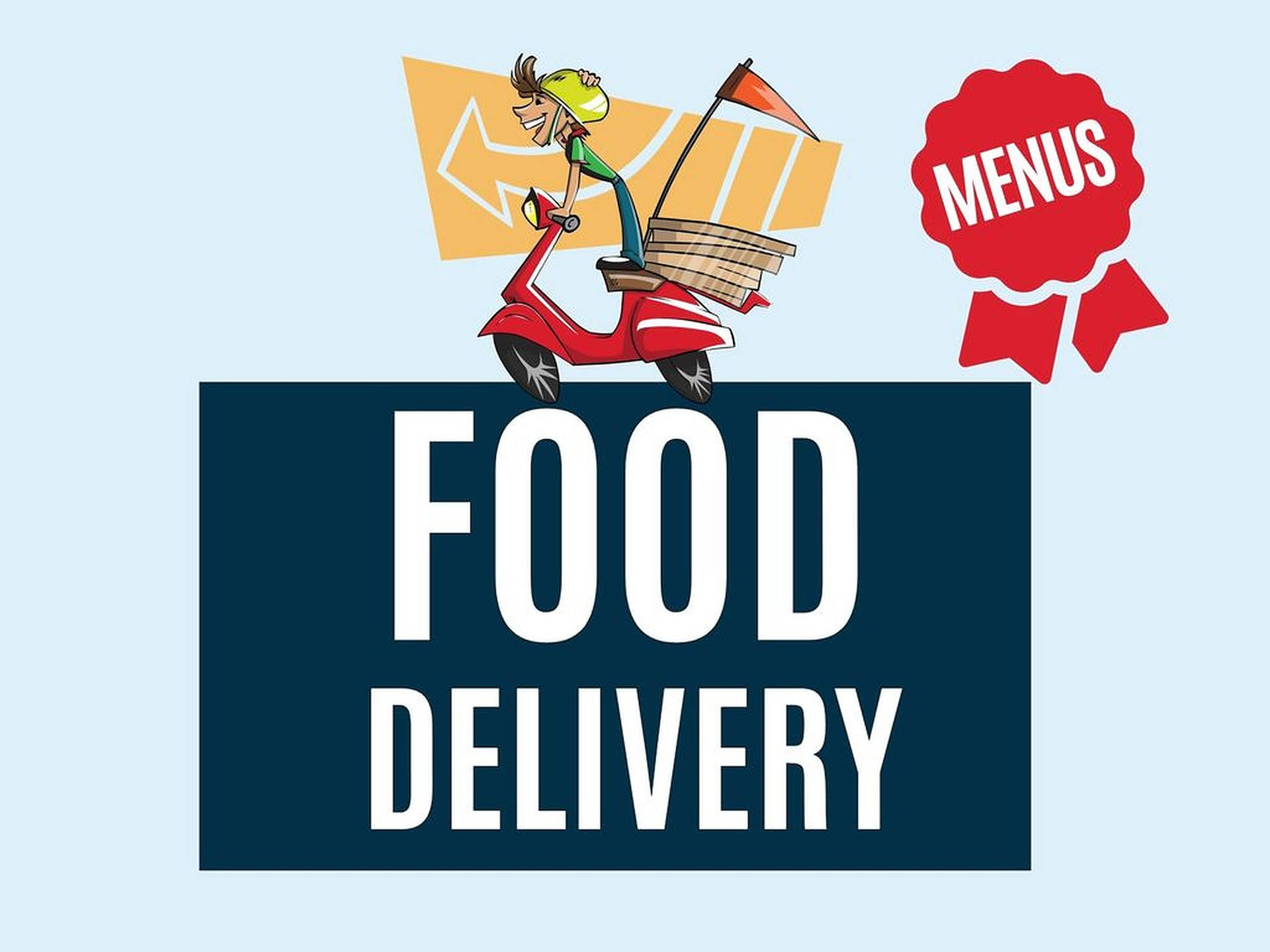 Food Delivery Courier Service Background