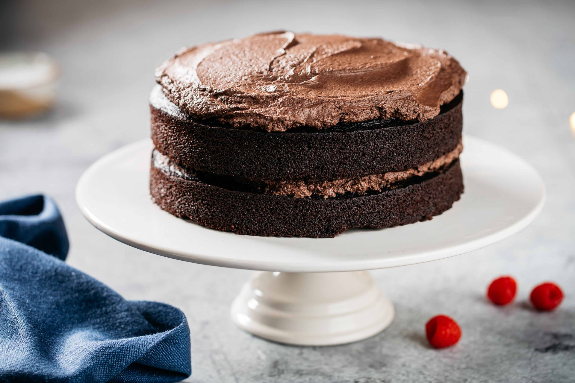 Food Photography Luxurious Chocolate Cake Background