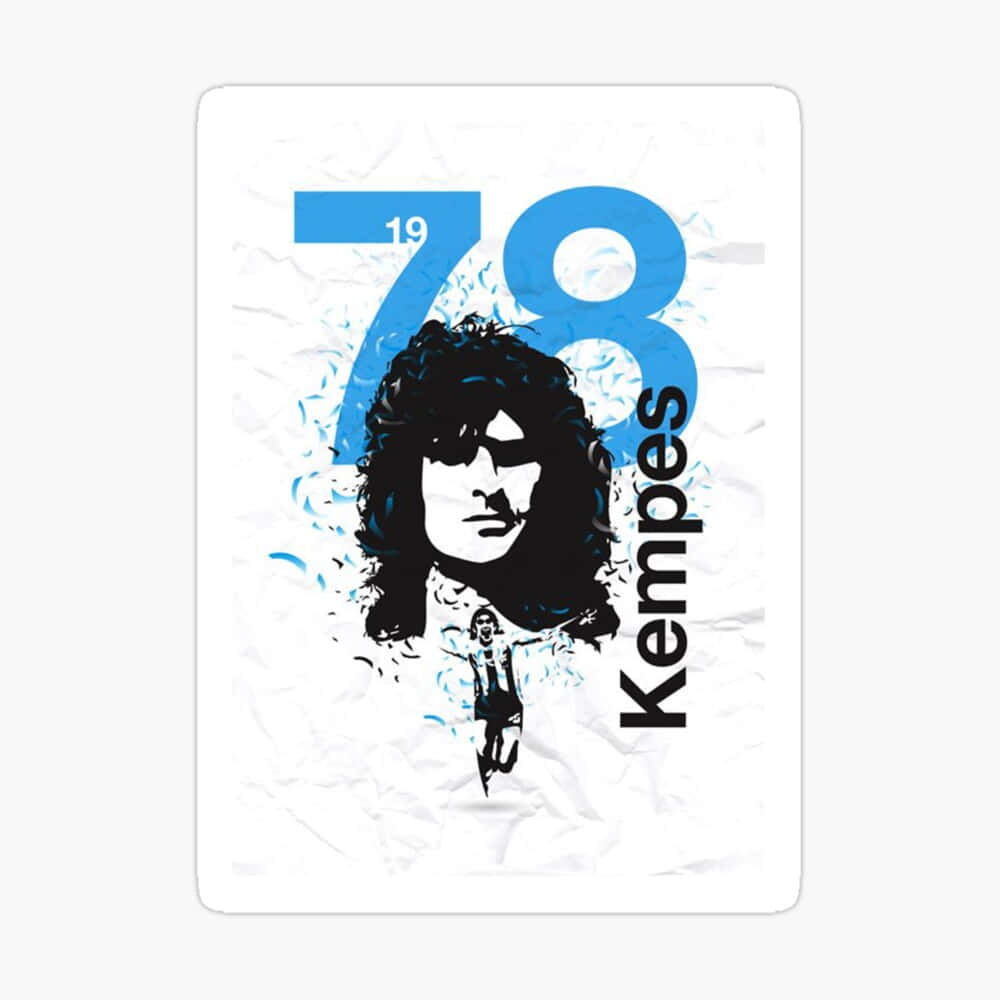 Football Athlete Mario Kempes 78 Background