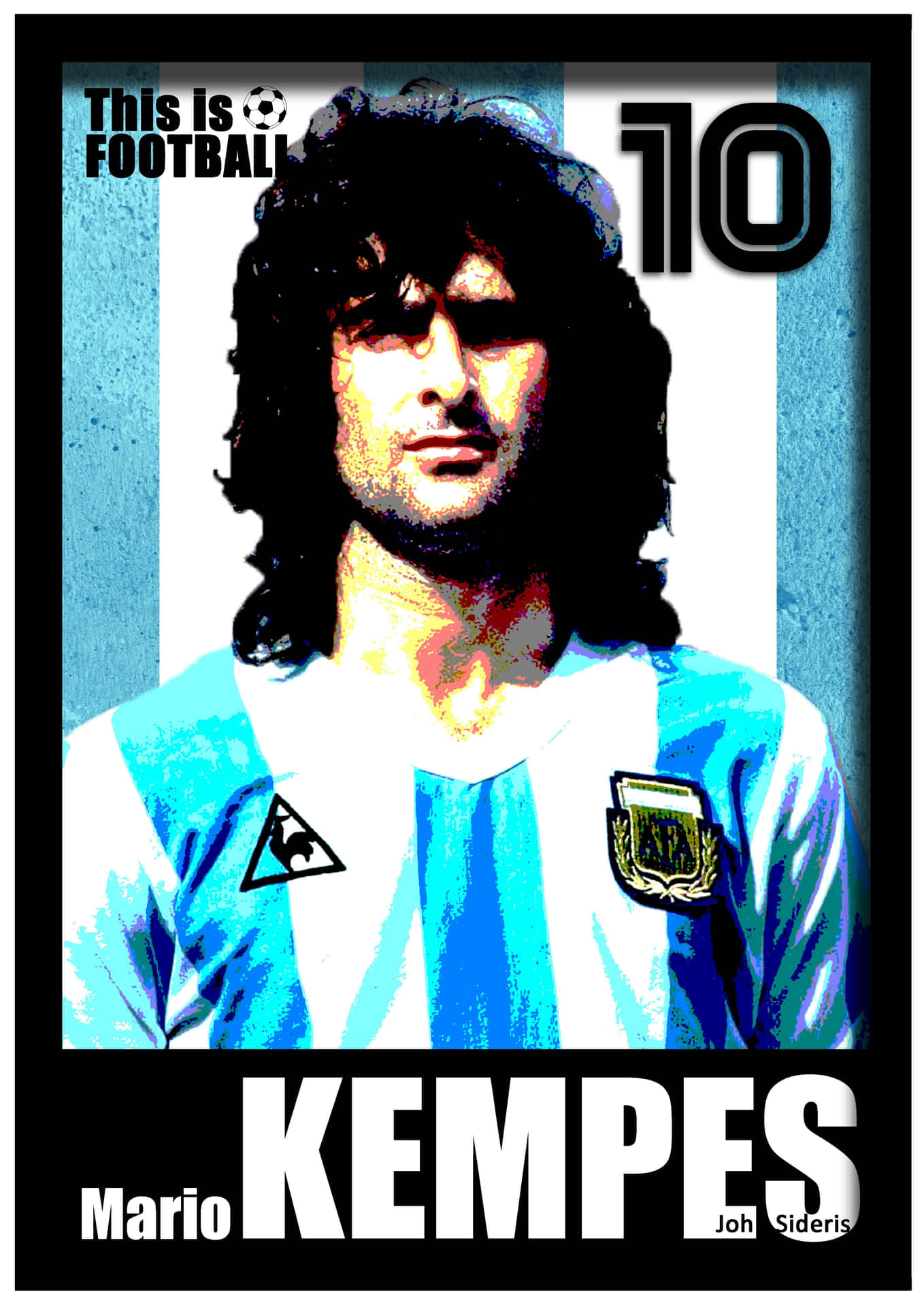 Football Athlete Number 10 Mario Kempes Background