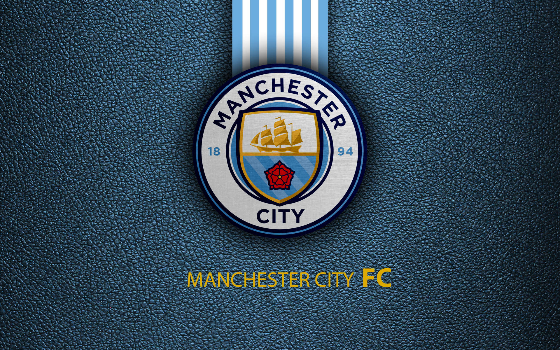 Football Club Of Manchester City Logo Background