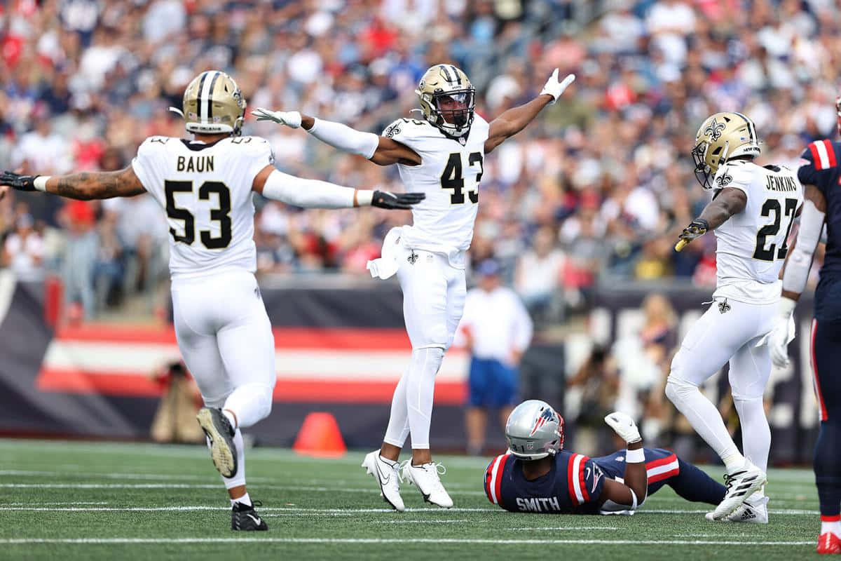 Football Defense Celebration Background