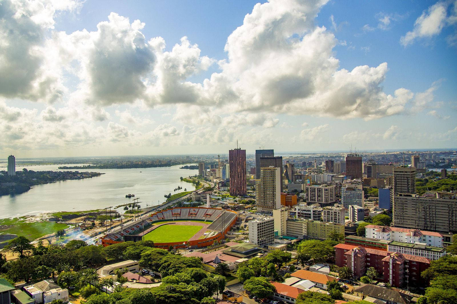 Football Field In Ivory Coast Background